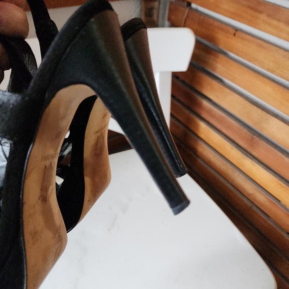 COUNTRY ROAD shoes suede Black strappy heels size 7 - Picture 10 of 10